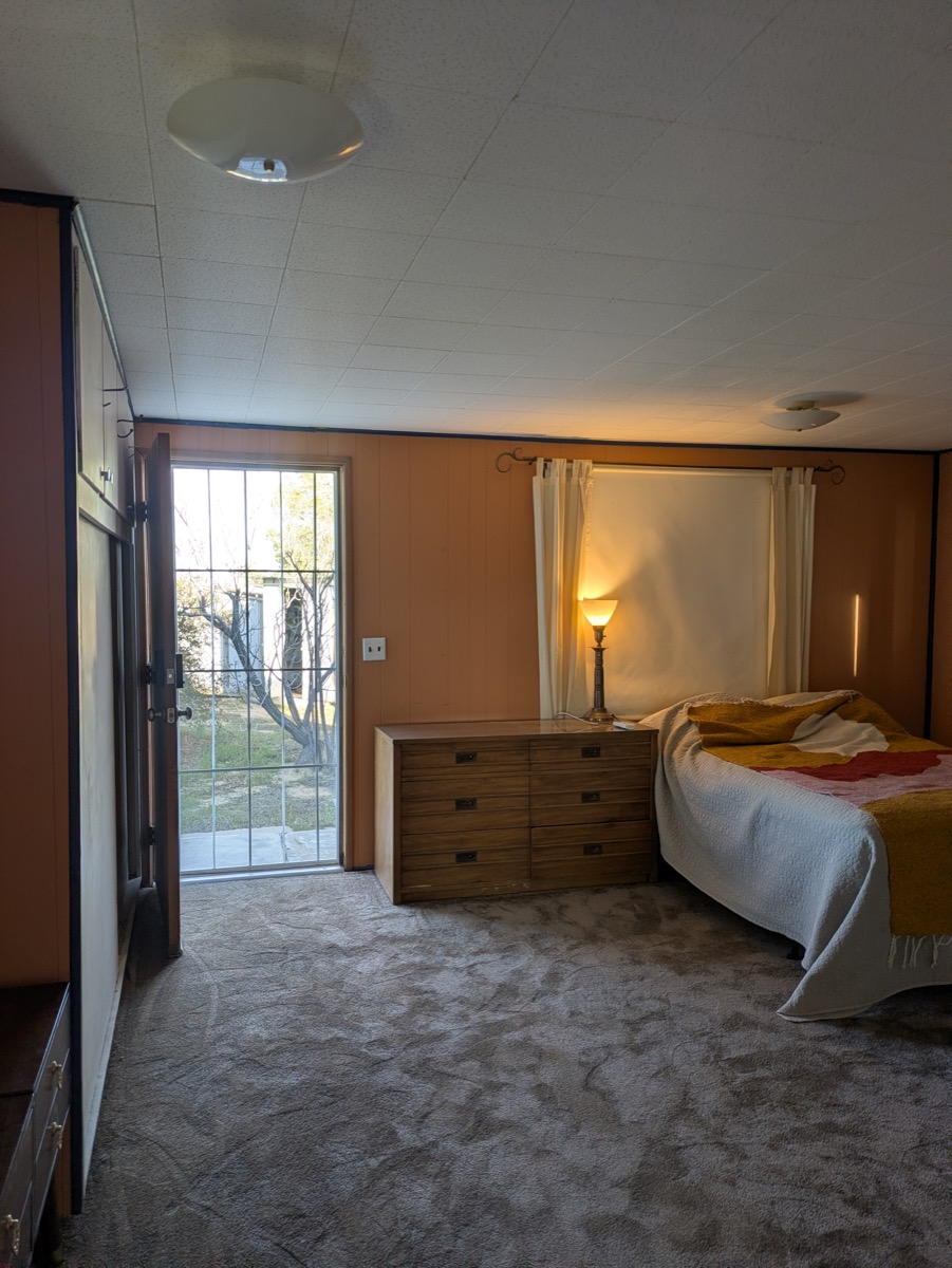 Bedroom — backdoor